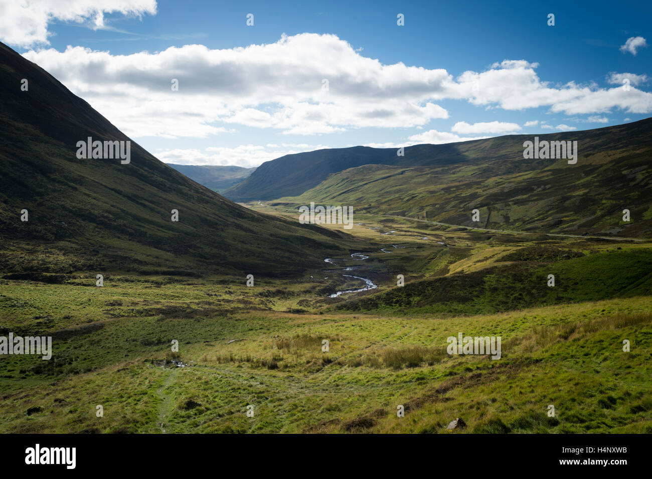 Gleann Beag, Glenshee, Cairngorms, Perthshire, Schottland. Stockfoto