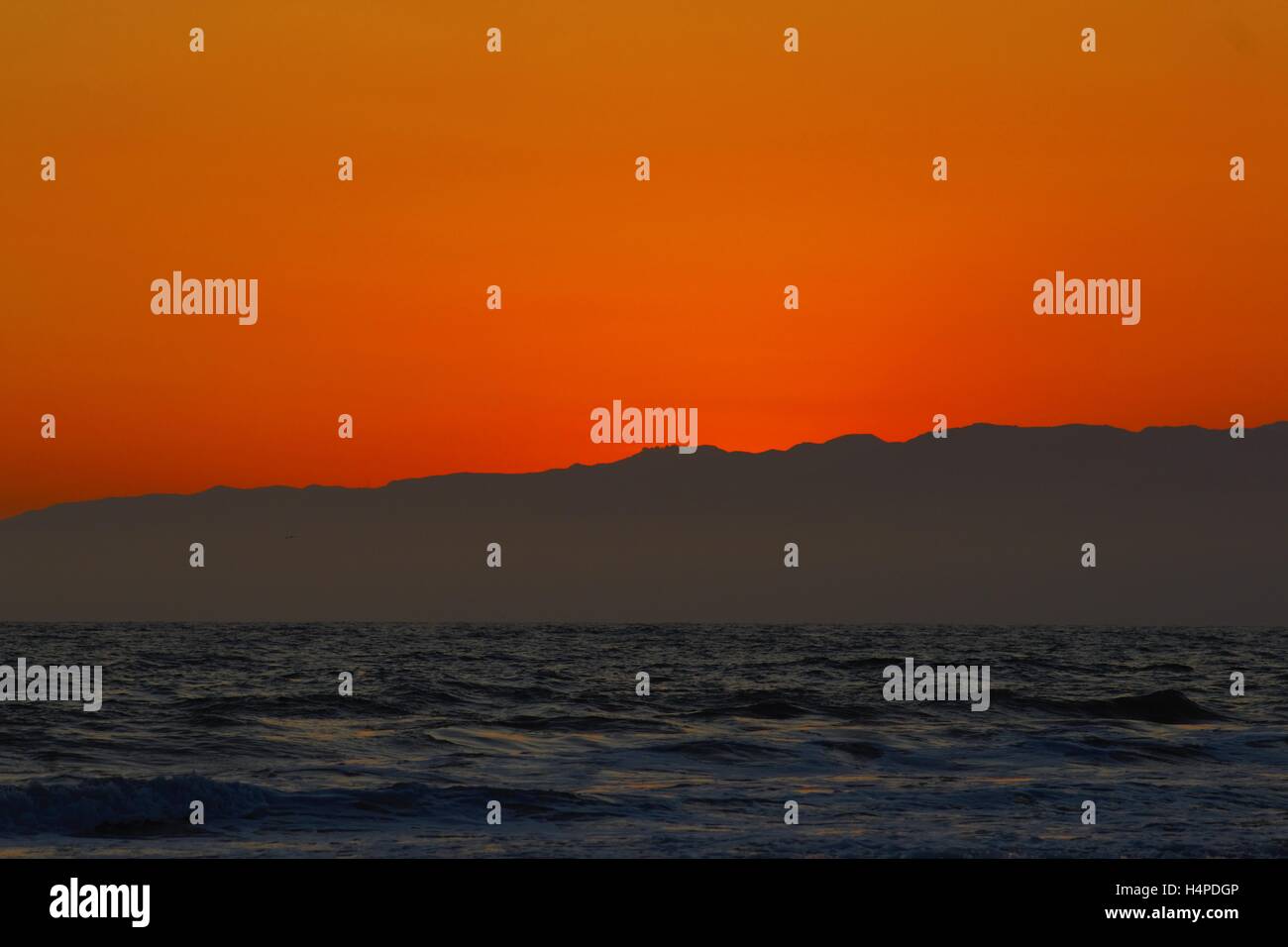 Sonnenuntergang Oceanside, wunderbar ruhiger Ort in der Tat. Stockfoto