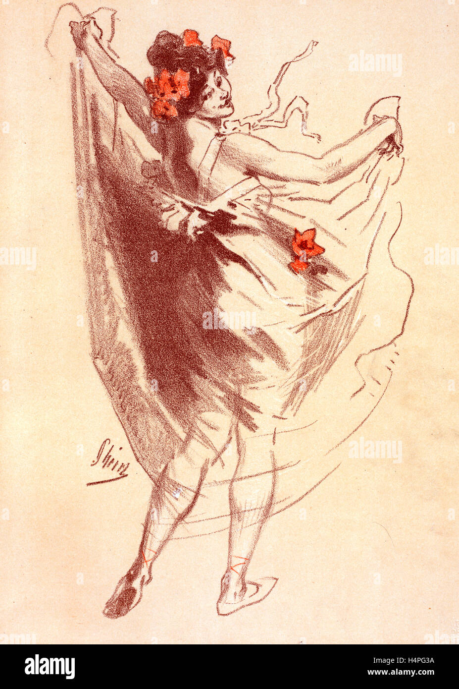 Design für Maîtres de l'Poster. Chéret, Jules, französischer 1836-1932, Maler und Lithograph Stockfoto