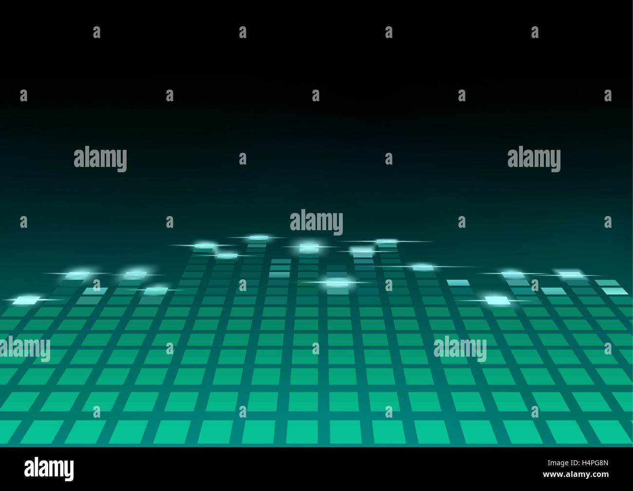 Grüne Equalizer Stock Vektor