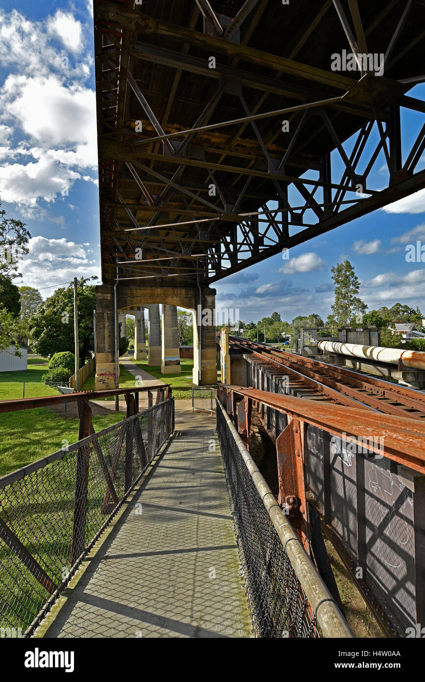 Grafton-Brücke ist eine Klappbrücke Clarence River in Grafton in New South Wales erstreckt sich Stockfoto
