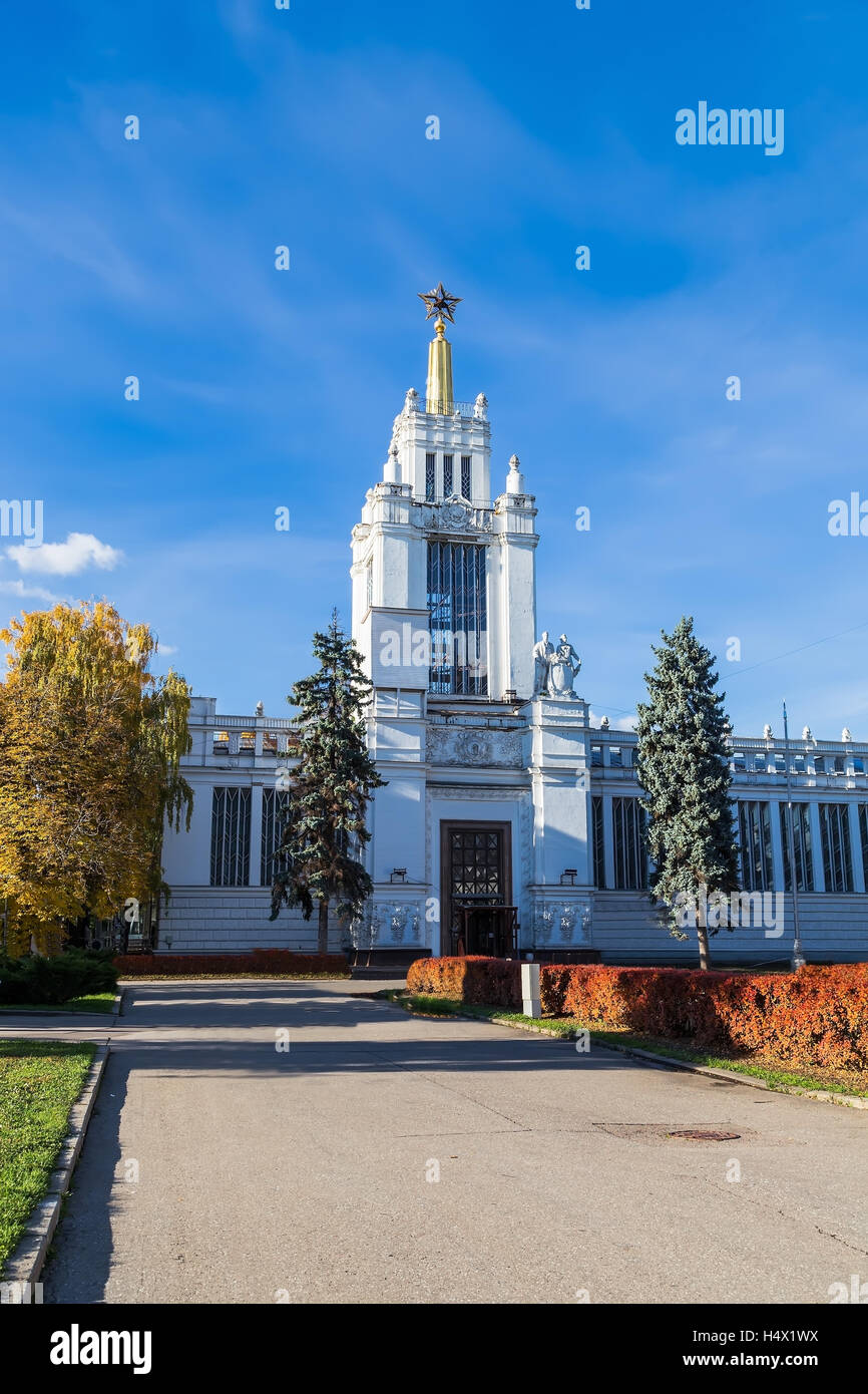 Pavillon All-Russian Exhibition Centre. Moskau. Russland Stockfoto