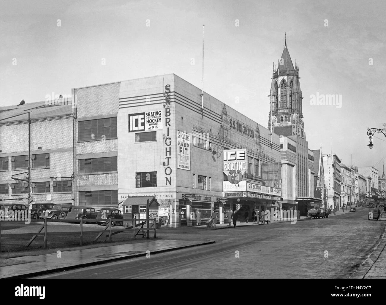 Das Sportstadion oder SS Brighton, Weststraße, Brighton c.1950 Stockfoto