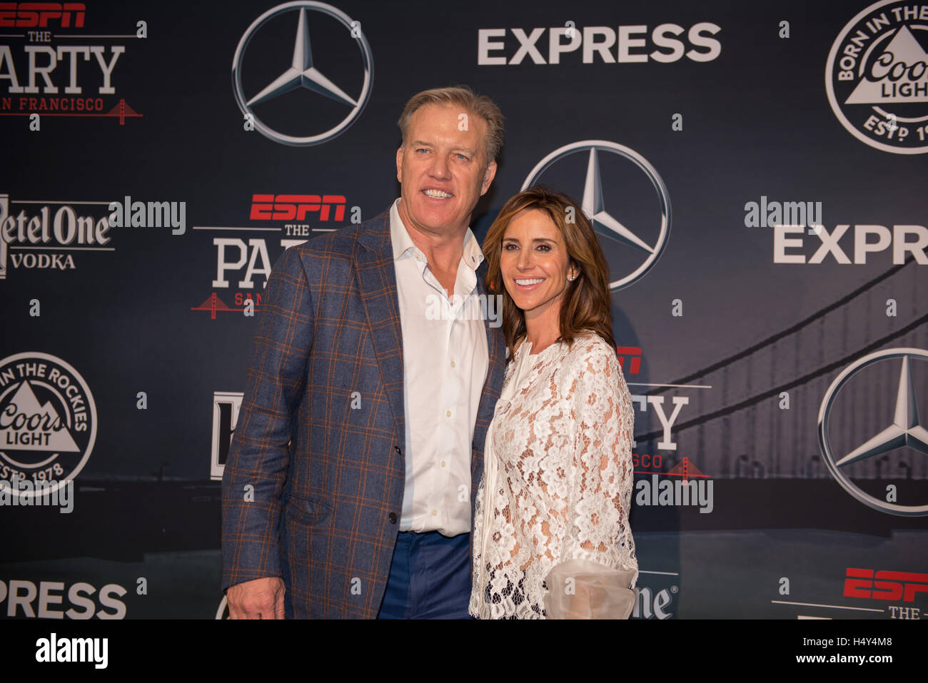 John Elway kommt bei ESPN The Party in Fort Mason im 5. Februar 2016 in San Francisco, Kalifornien Stockfoto