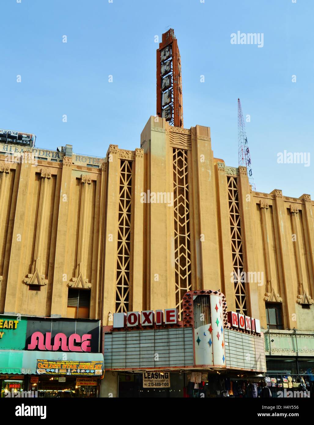 Roxie Theater, Kino, am Broadway, der Innenstadt von Los Angeles Stockfoto