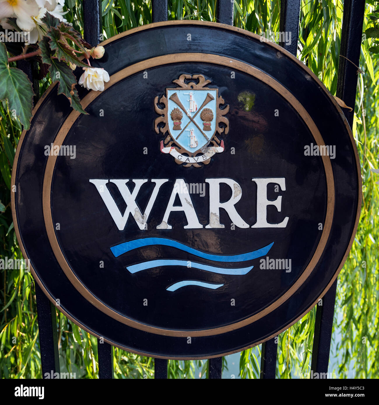 Das Wappen Ware, Hertfordshire Stockfoto