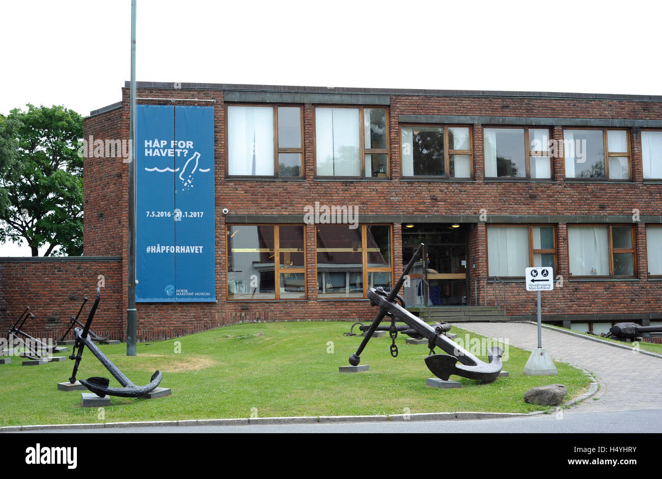 Norwegen. Oslo. Norwegische Seefahrtsmuseum. Von außen. Stockfoto