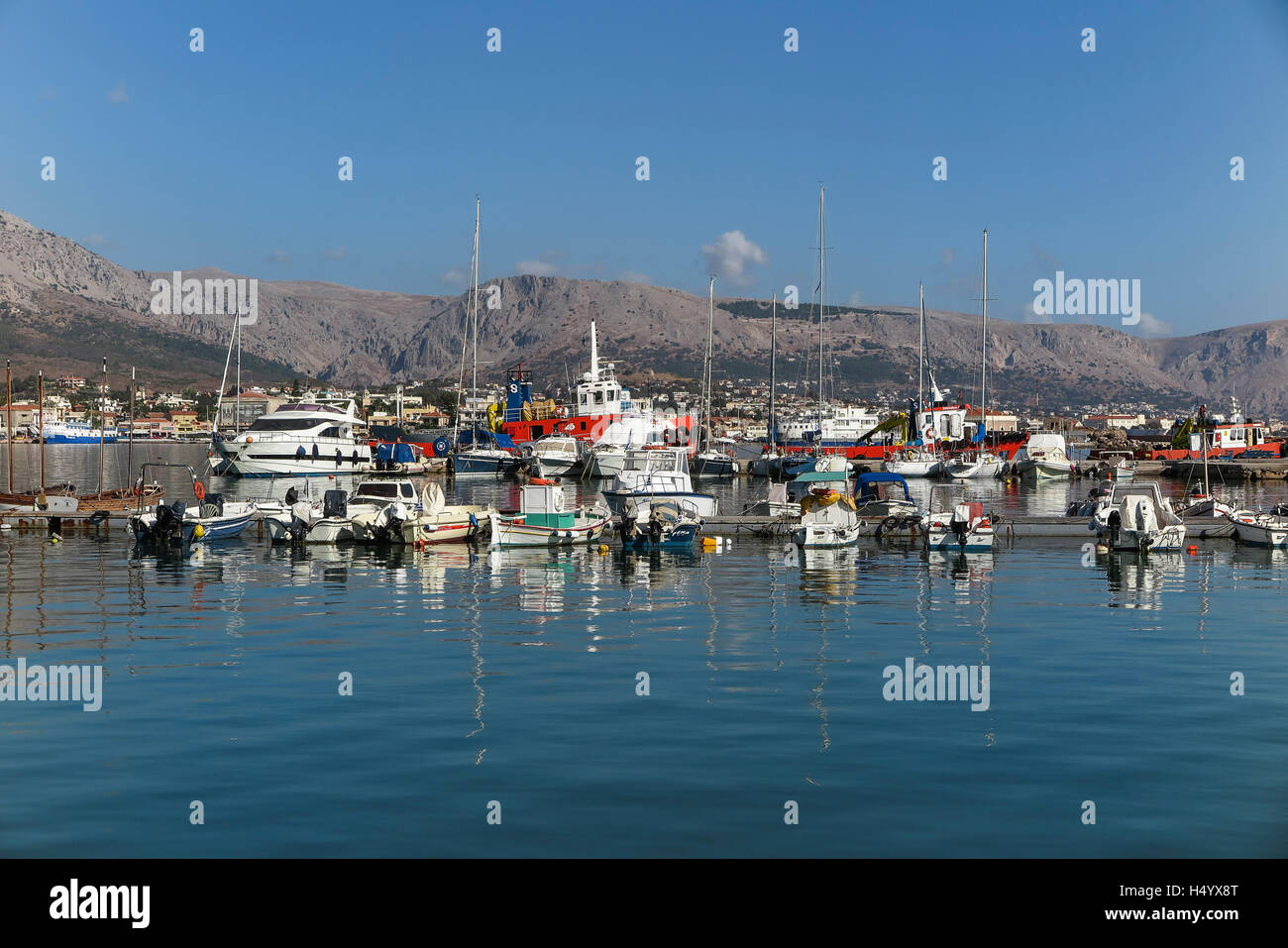 Malerische Aussicht auf Chios Stadt Griechenland Stockfoto