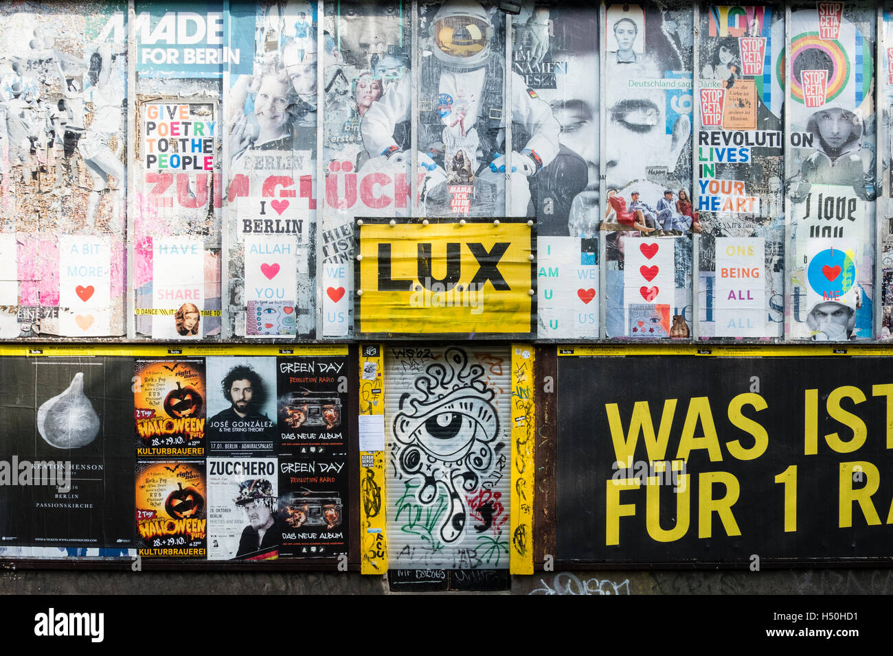 Außenseite des Lux-Nachtclub in Kreuzberg, Berlin, Deutschland Stockfoto