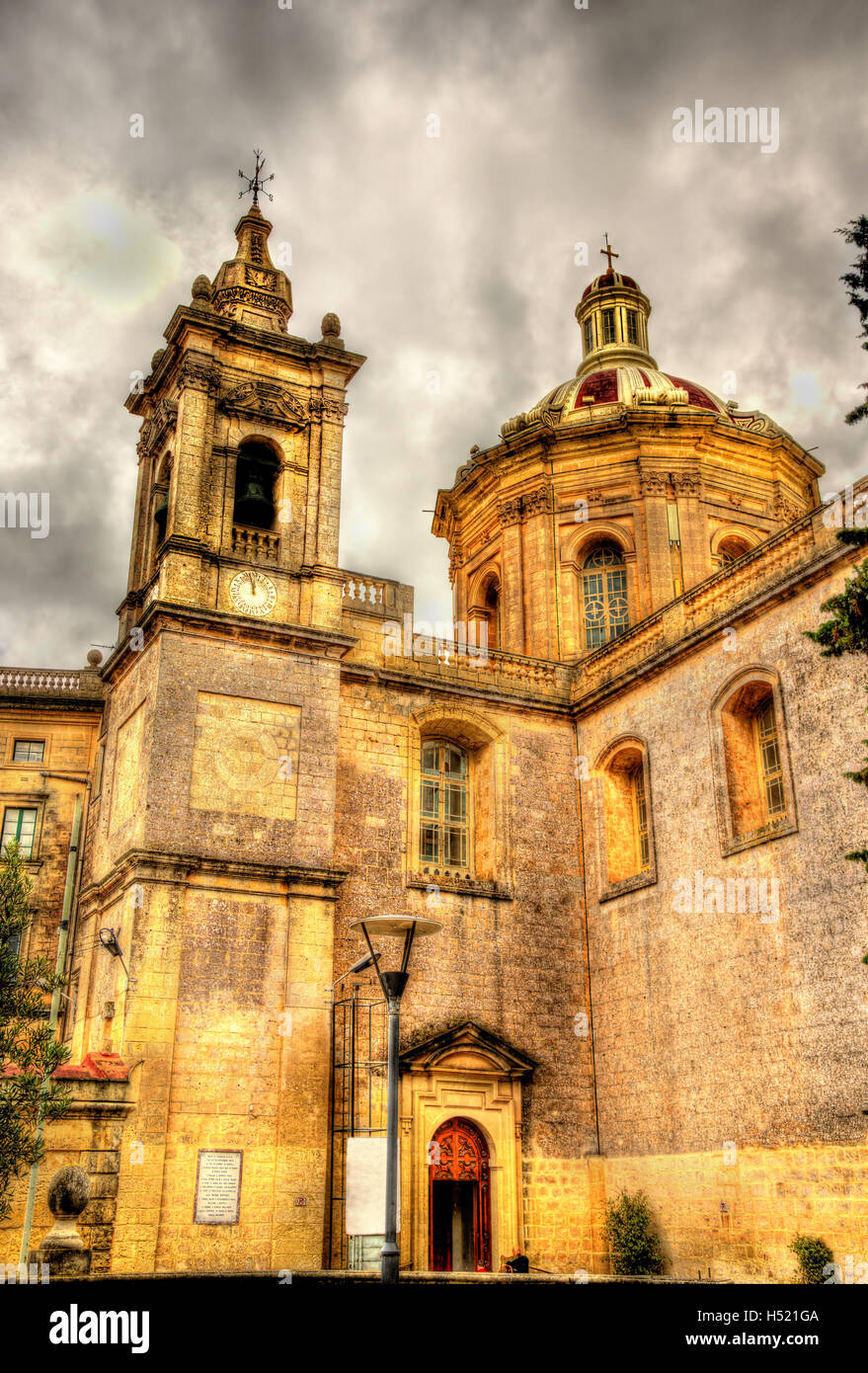 Pfarrkirche St. Paul in Rabat - Malta Stockfoto