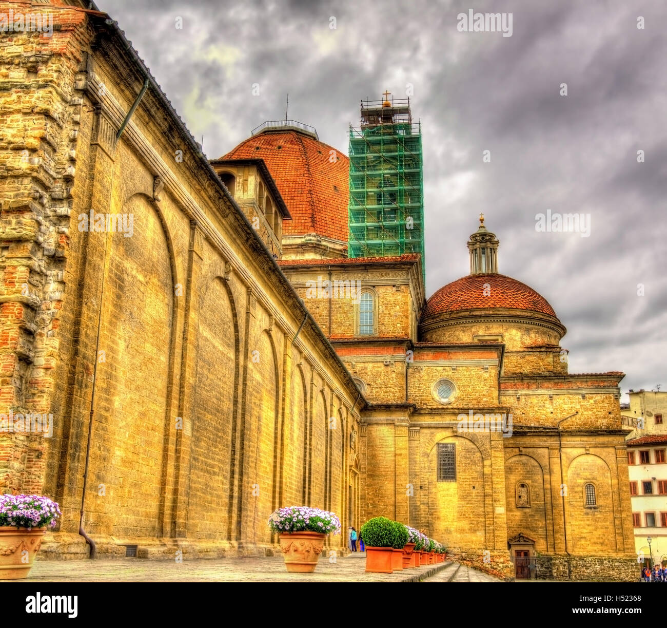 Basilika San Lorenzo in Florenz - Italien Stockfoto