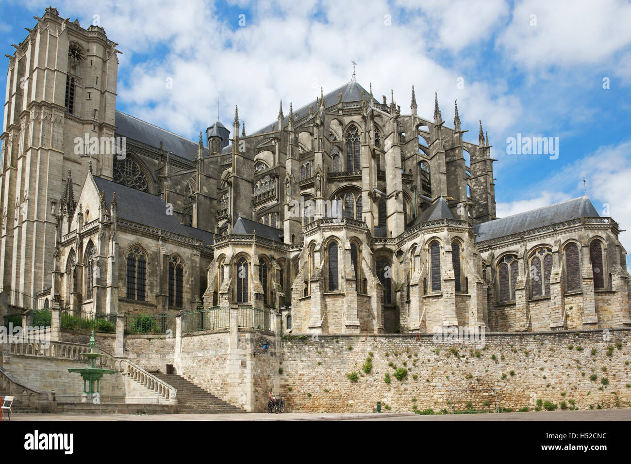 Kathedrale St. Julien Le Mans, Frankreich Stockfoto