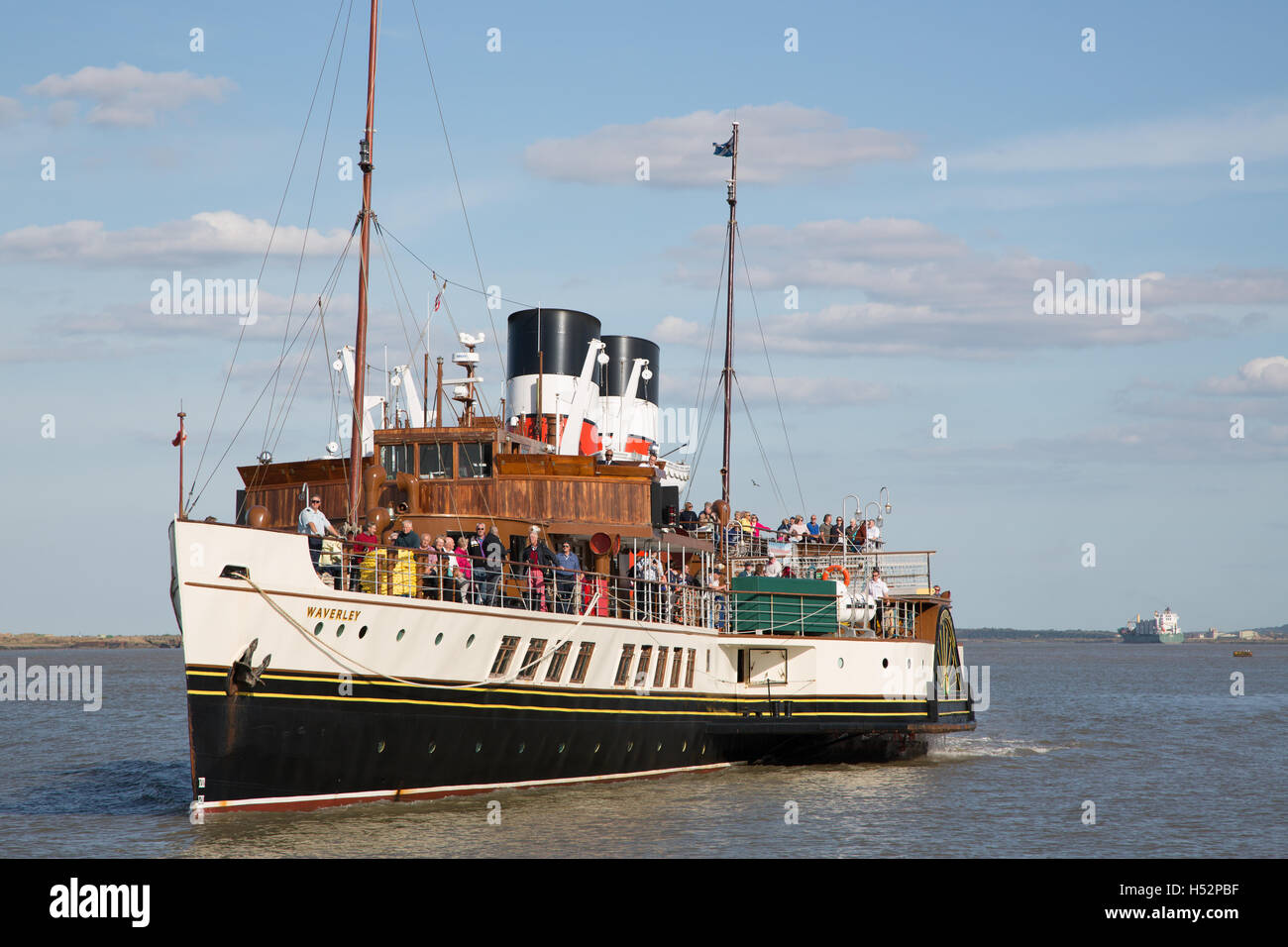 Waverley Raddampfer auf der Themse im Jahr 2016 London Saison Stockfoto