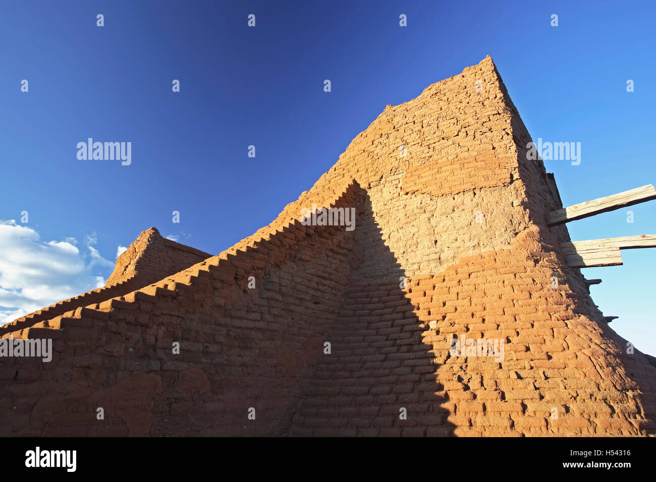 Mission Church, Pecos National Historical Park, Pecos, New Mexiko USA Stockfoto