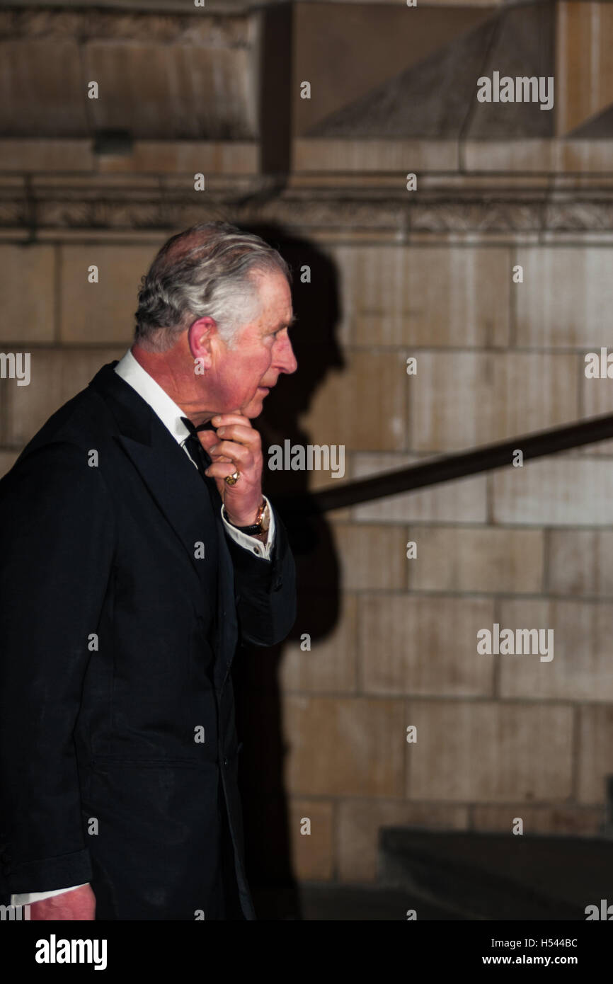 Nächstenliebe Präsident Prinz Charles besucht Jahresempfang und Abendessen für die Anhänger der Nächstenliebe der britischen asiatischen Vertrauen auf 2. Februar 2016 im Natural History Museum in London Stockfoto