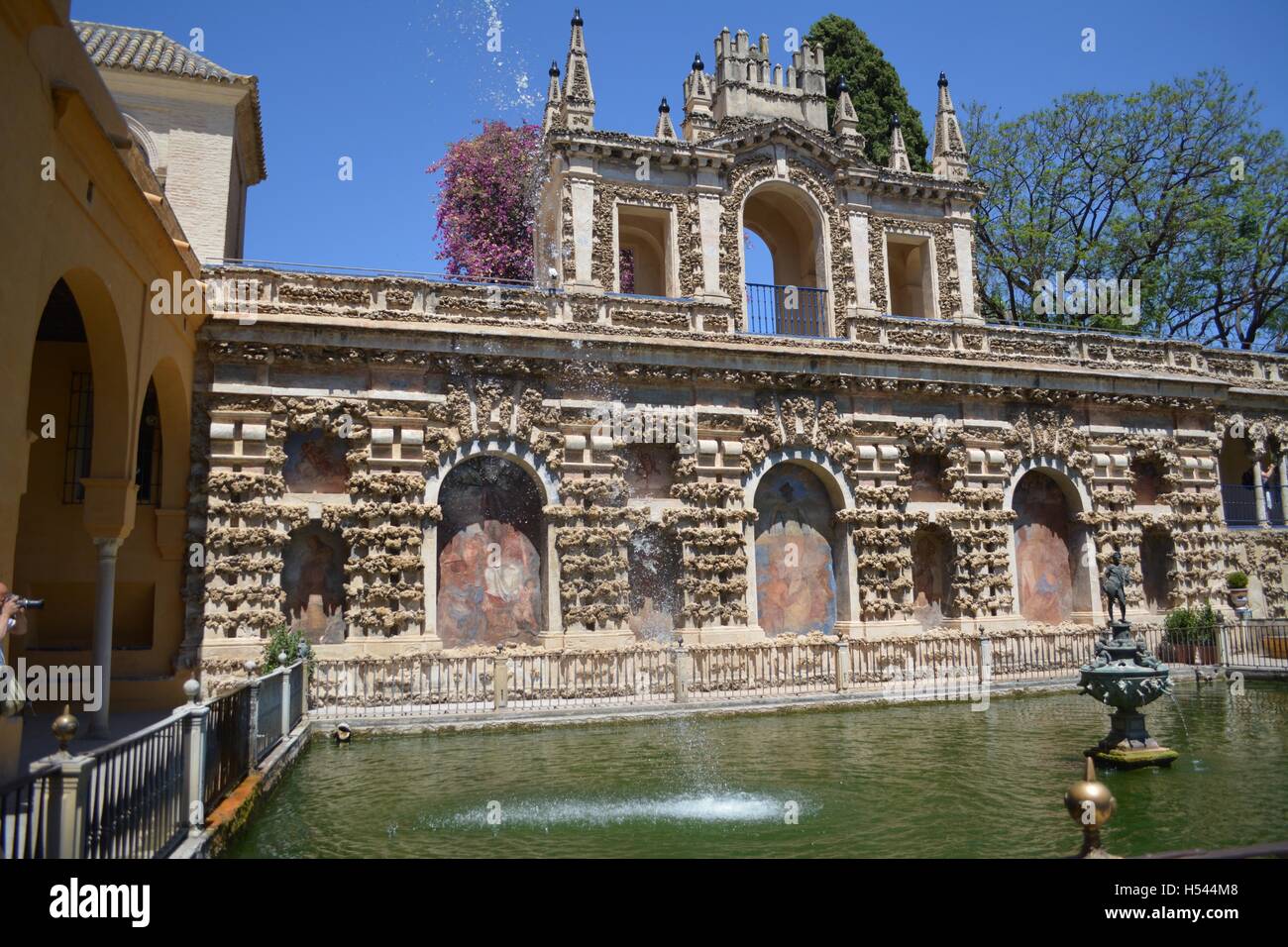 Im Schloss von Sevilla Stockfoto