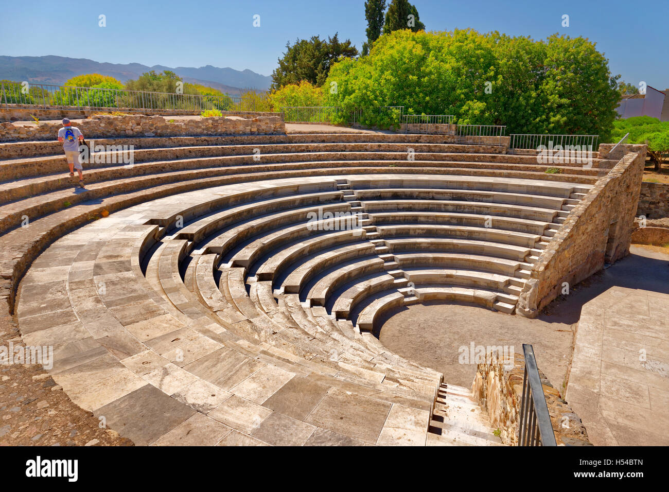 Odeon römischen Amphitheater in Kos, Kos, Dodekanes Inselgruppe, Ägäis, Griechenland. Stockfoto