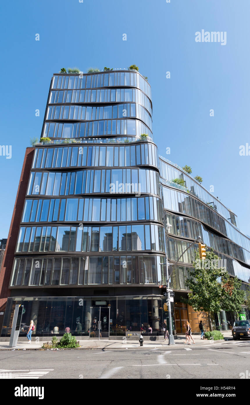 Ein Jackson Square in 122 Greenwich Avenue und Eighth Avenue, einem modernen Wohnhaus KPF Architekten, New York Stockfoto