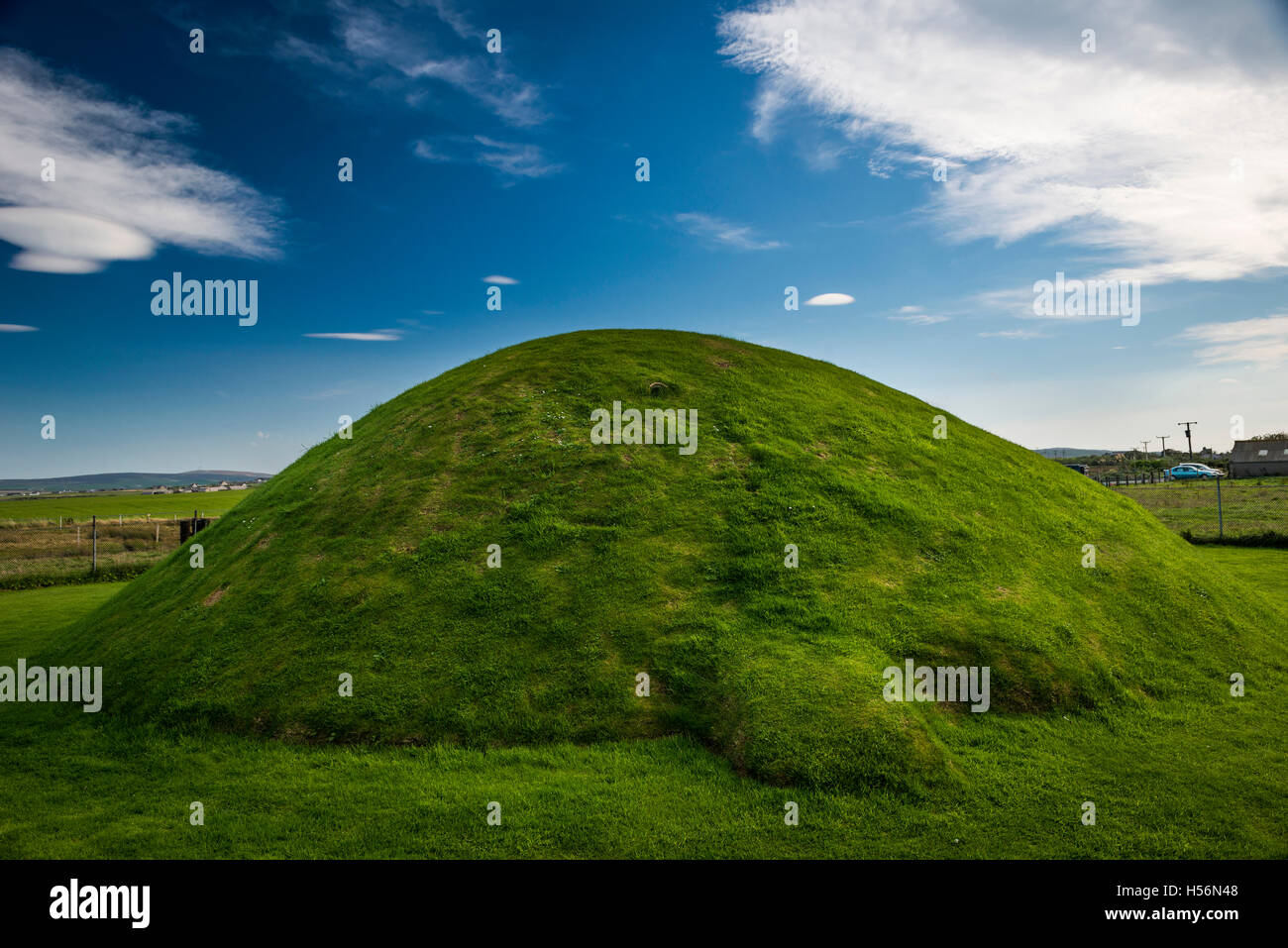 Unstan neolithischen chambered Cairn auf Mainland, Orkney, Schottland, UK Stockfoto