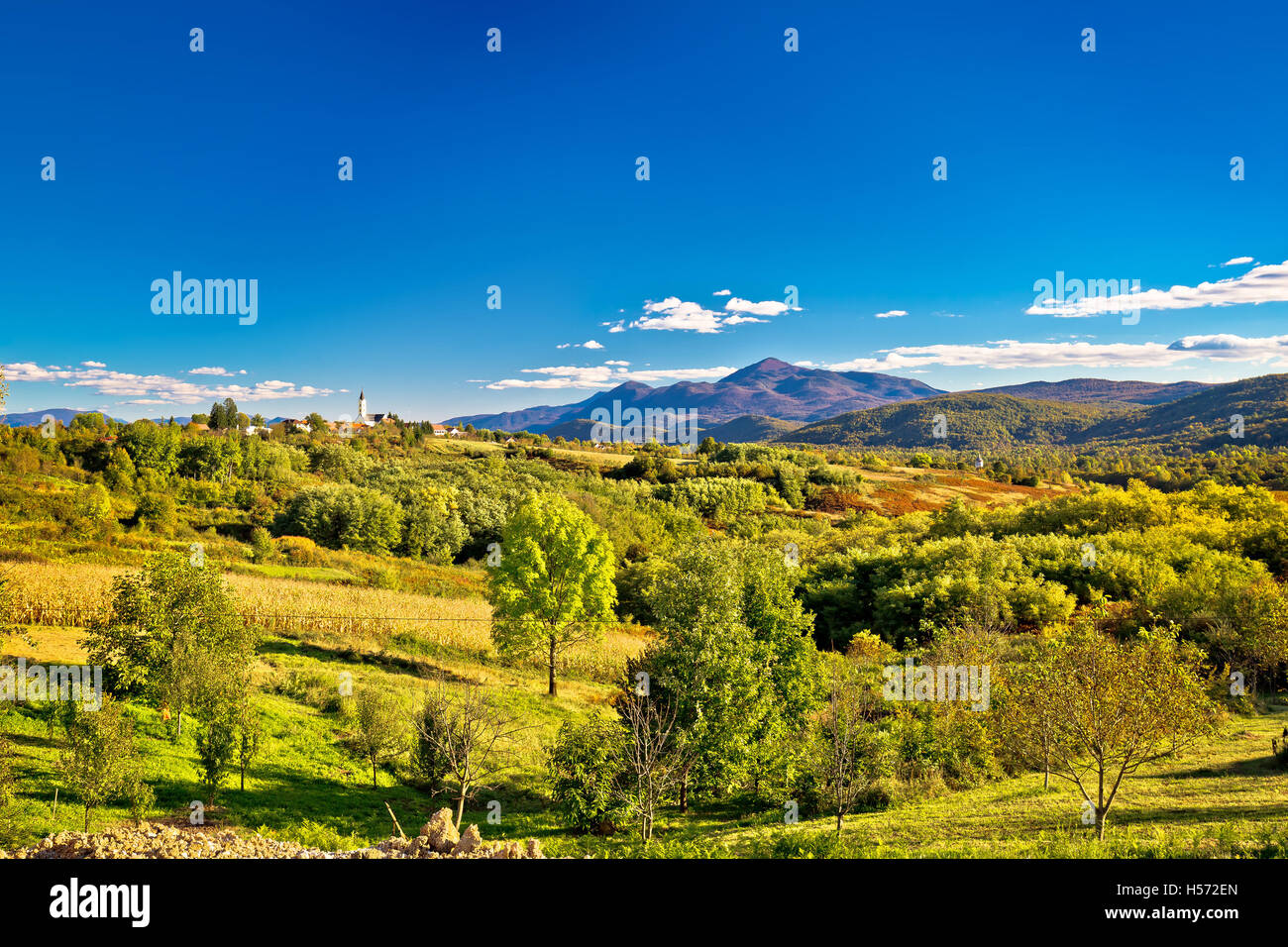 Drezbik Grad in der Nähe von Plitvice grüne Landschaft, Karlovacka Region in Kroatien Stockfoto