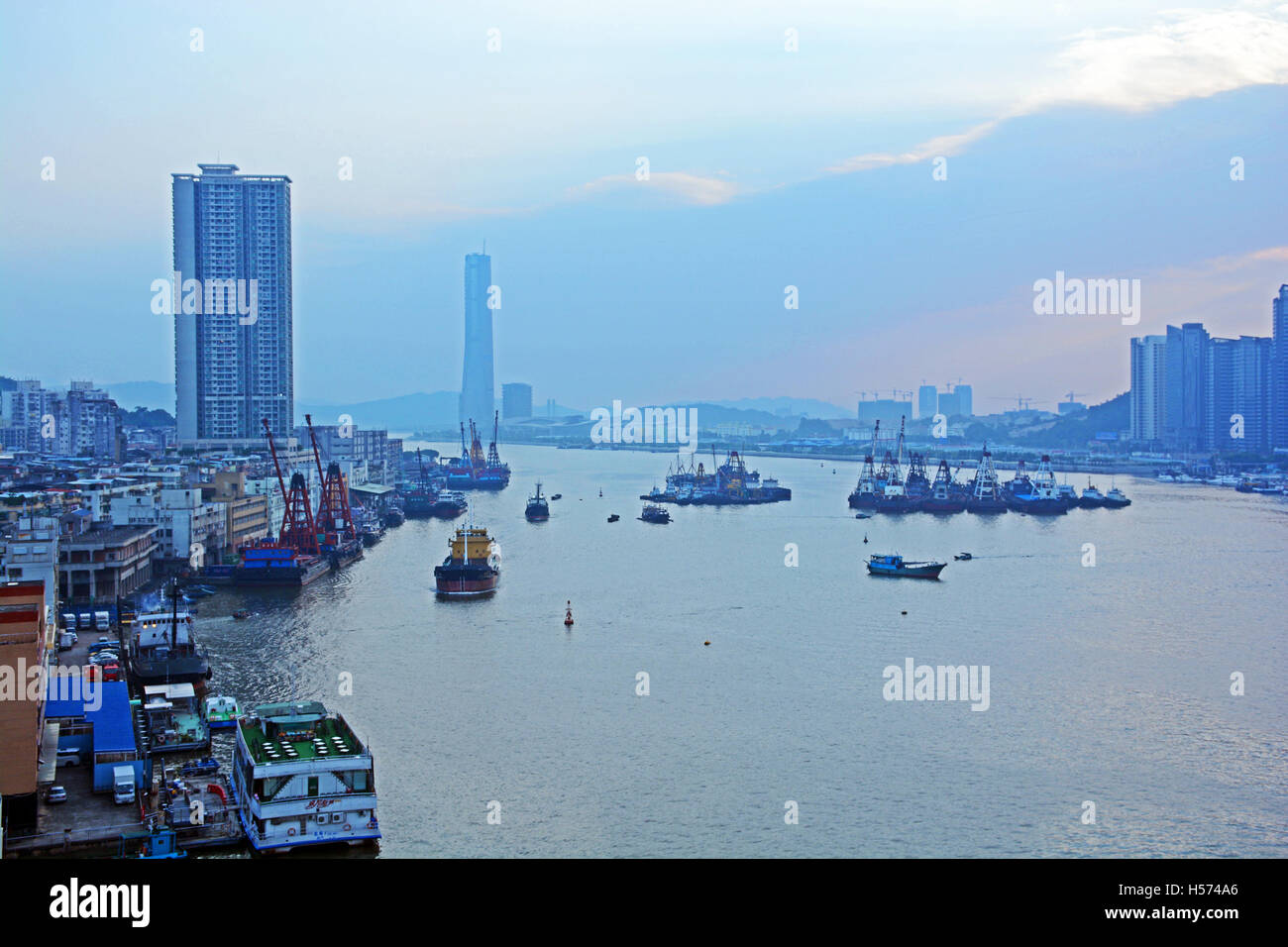 Perlen Fluss Macau China Stockfoto