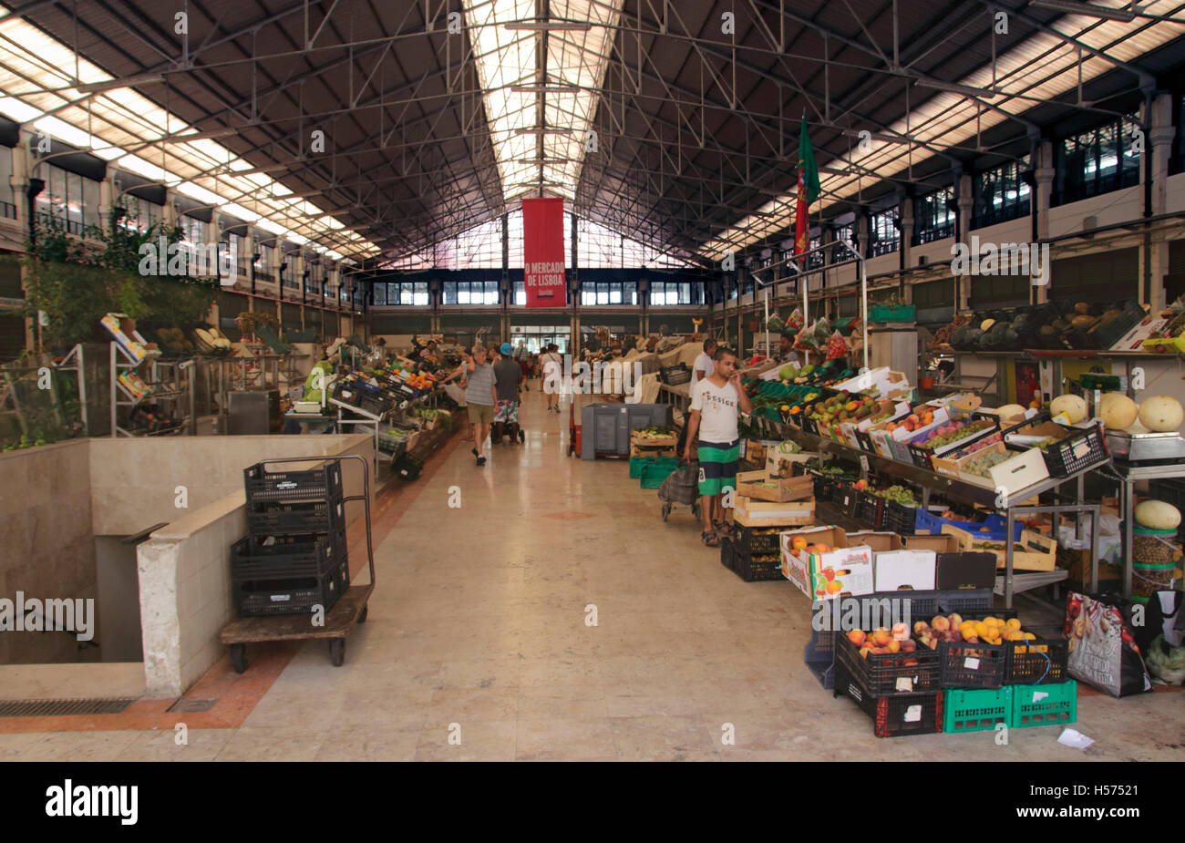 Mercado da Ribeira Markt Lissabon Portugal Stockfoto