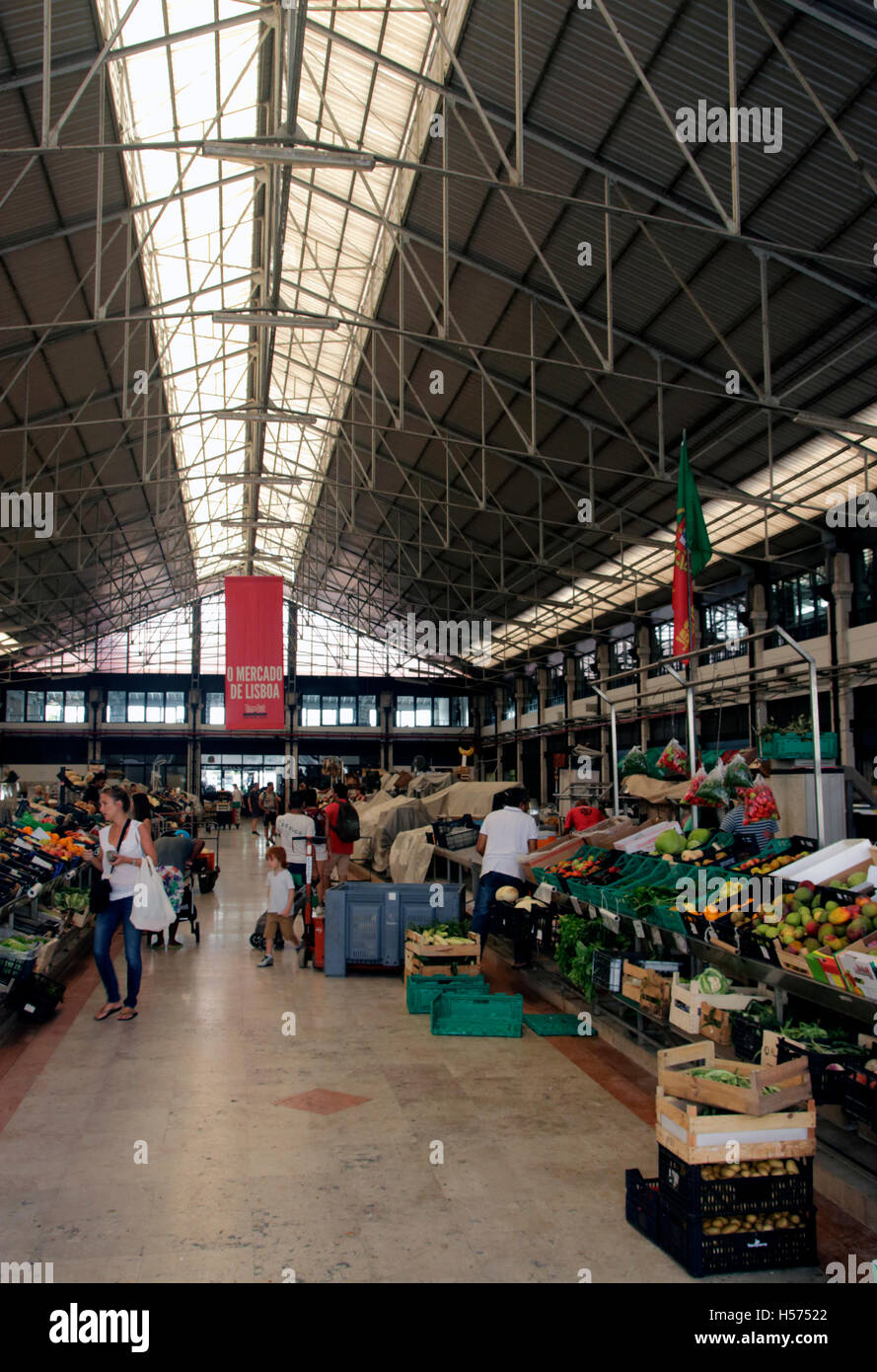 Mercado da Ribeira Markt Lissabon Portugal Stockfoto