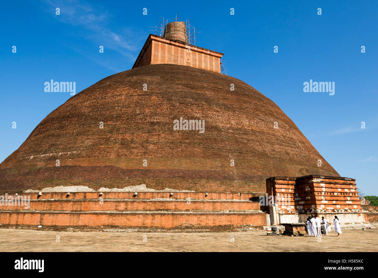 Jetavanaramaya, Stupa befindet sich in den Ruinen des Jetavana in der Heiligen Welt Erbe Stadt Anuradhapura, Sri Lanka Stockfoto