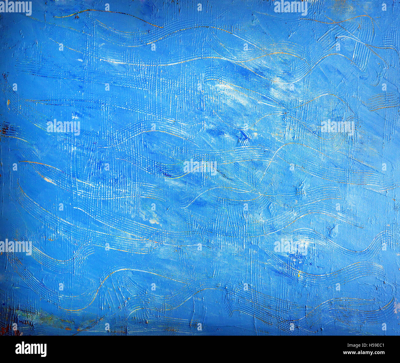 Blaue Malerei Hintergrund Stockfoto