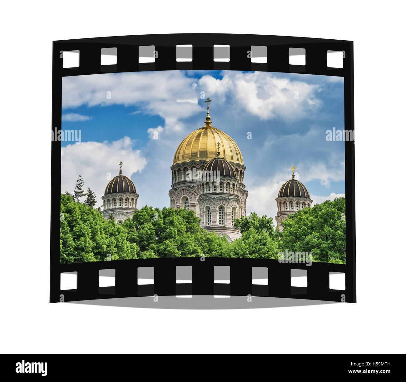 Die Geburt von Christ Cathedral ist eine russisch-orthodoxe Kirche in Riga, Lettland, Baltikum, Europa Stockfoto