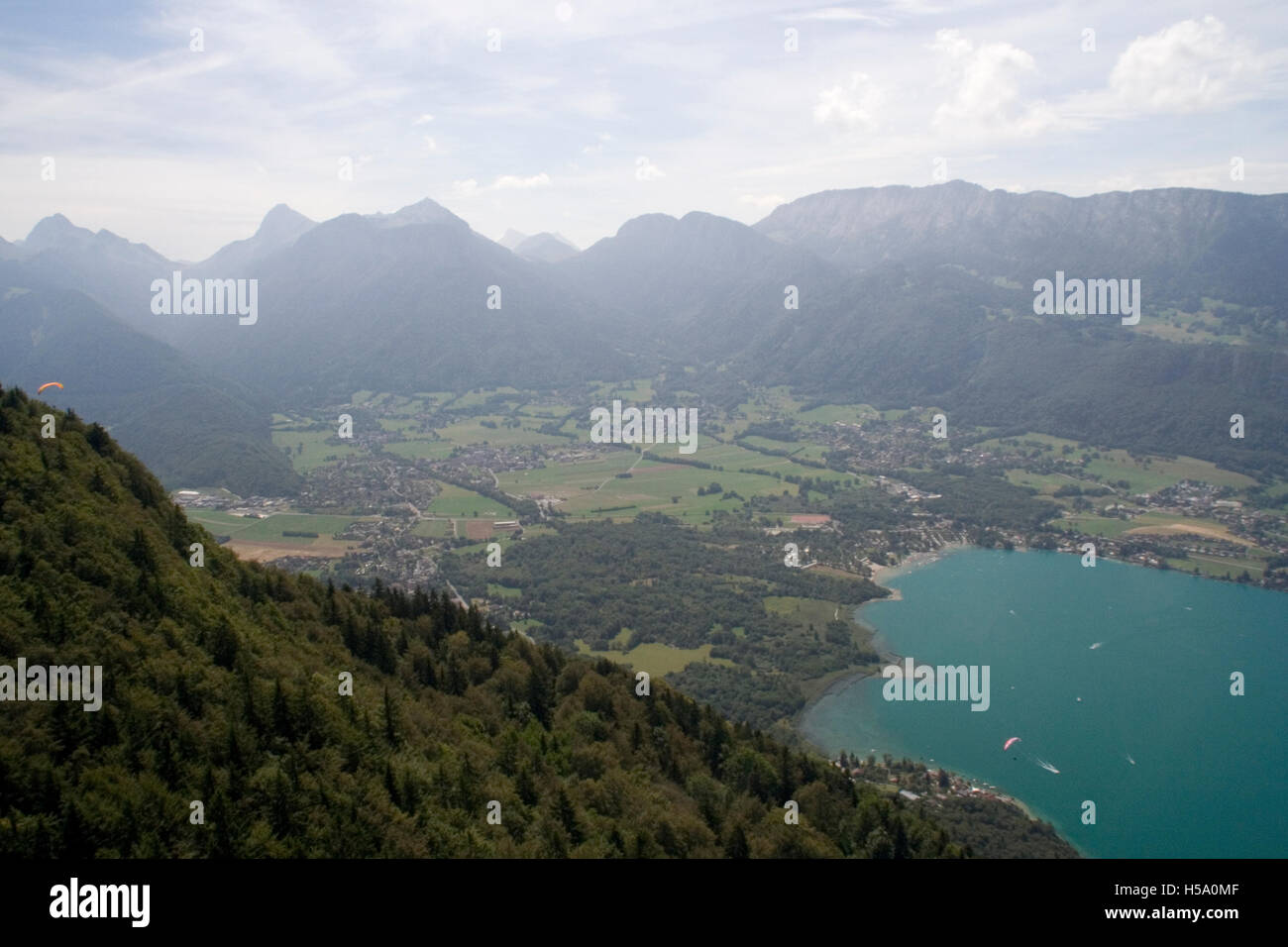 Parapente, Lac d ' Annecy, Annecy; (74); Haute-Savoie; Frankreich Stockfoto