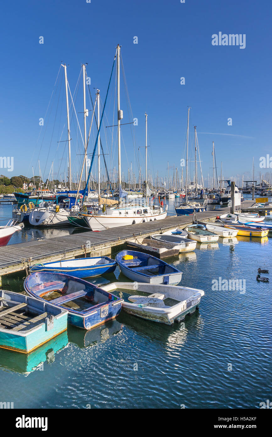 Lymington marina Stockfoto