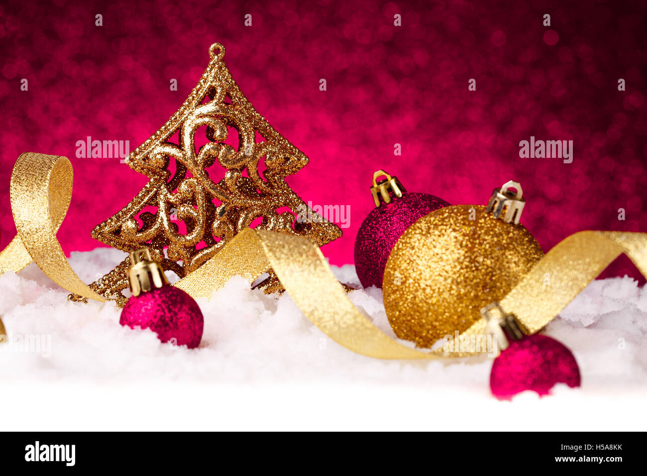 Tanne Baum Weihnachtsdekoration Stockfoto