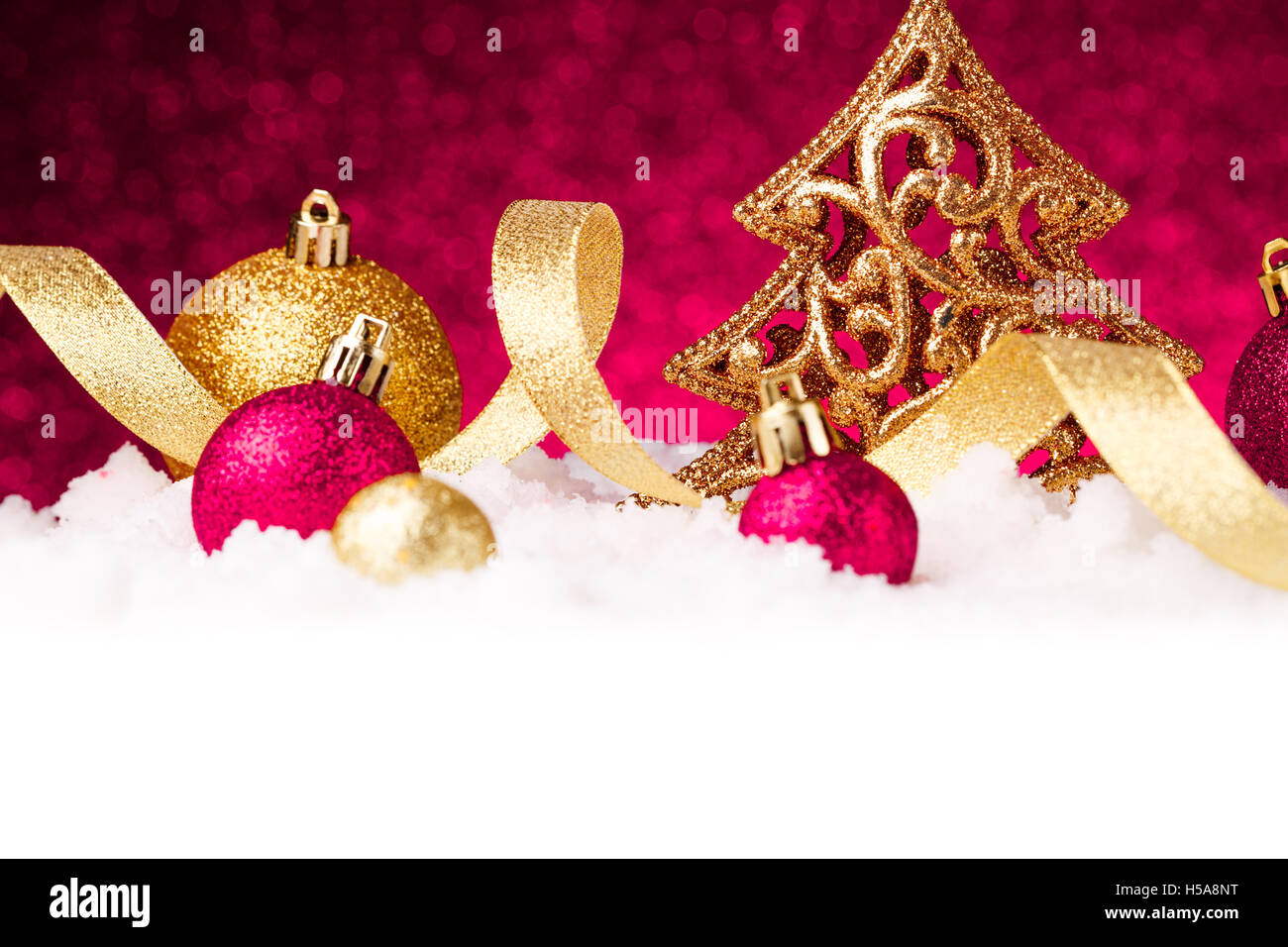 Tanne Baum Weihnachtsdekoration Stockfoto