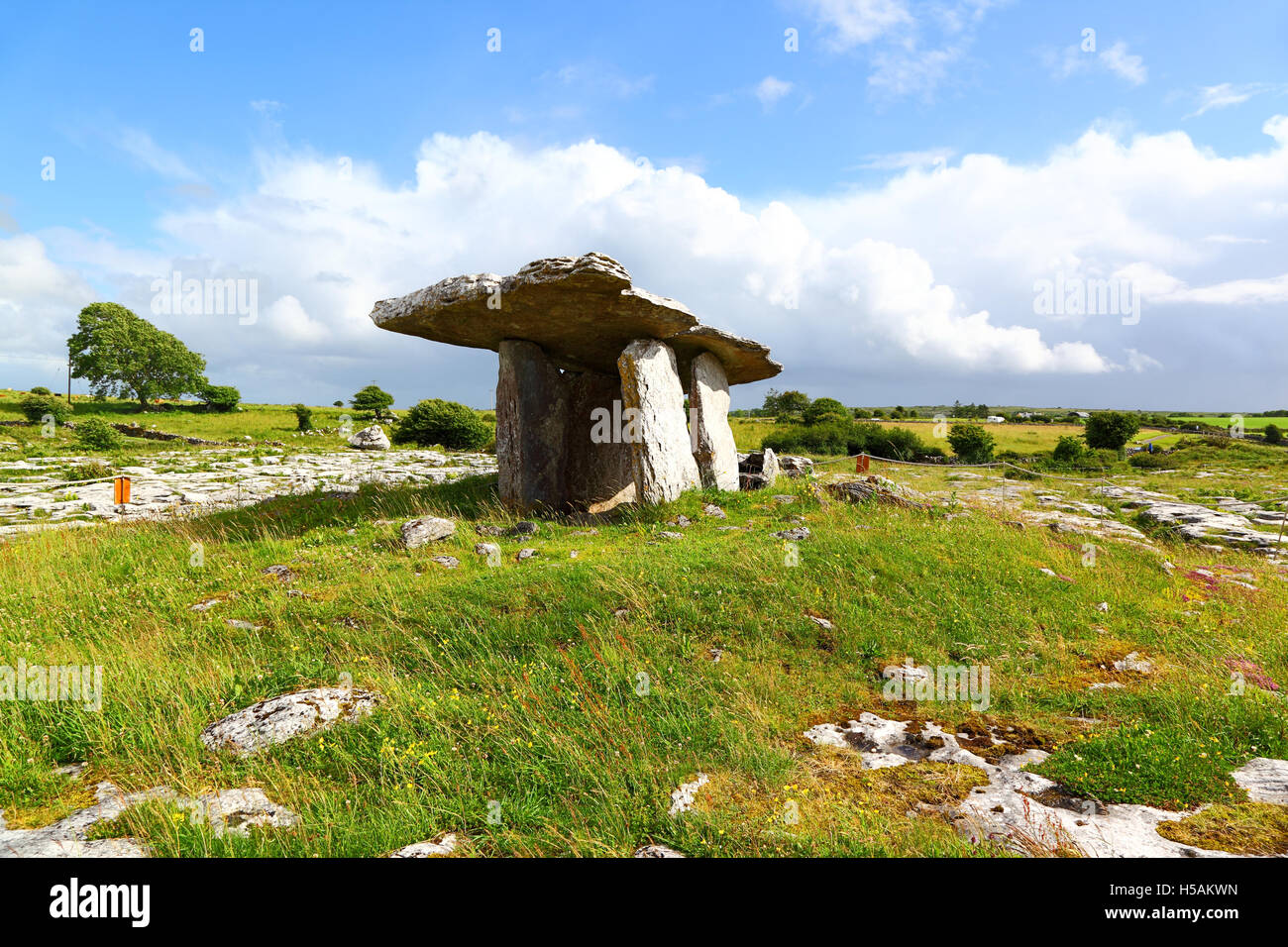 Poulnabrone Portal Tomb, Irland Stockfoto
