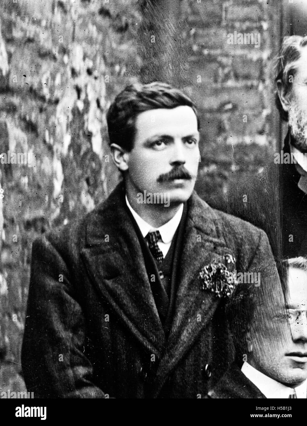 Das ist ein Kopf-und-Schulter-Porträt von Michael O'Hanrahan, einem irischen Nationalisten und Revolutionär. O’Hanrahan war in den irischen Unabhängigkeitskampf verwickelt, und dieses Foto fängt seine Ähnlichkeit ein. Stockfoto