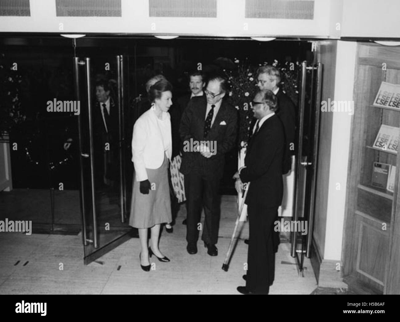 Am 8. Mai 1986 besuchte Prinzessin Anne, die Prinzessin Royal, die University of London im Rahmen ihrer offiziellen Aufgaben. Dieser Besuch war Teil ihres Engagements in der Hochschulbildung und im öffentlichen Dienst. Stockfoto