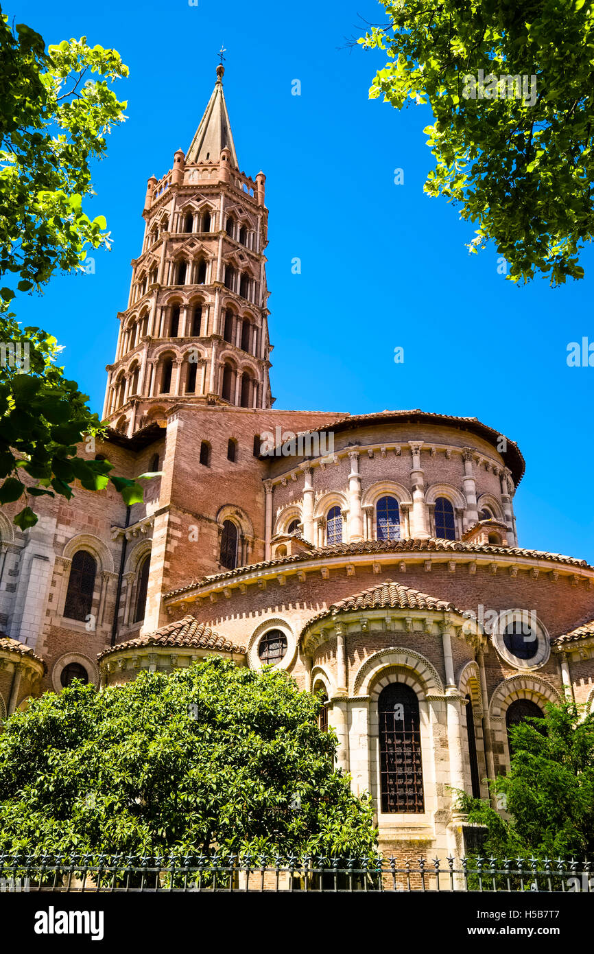 Basilika St. Sernin, Toulouse, Frankreich Stockfoto