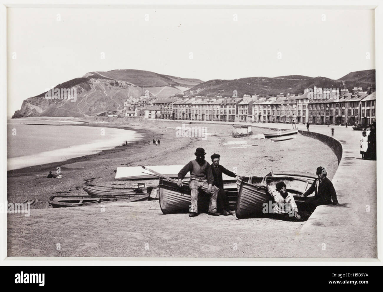 "Aberystwyth, Parade und Strand" Stockfoto