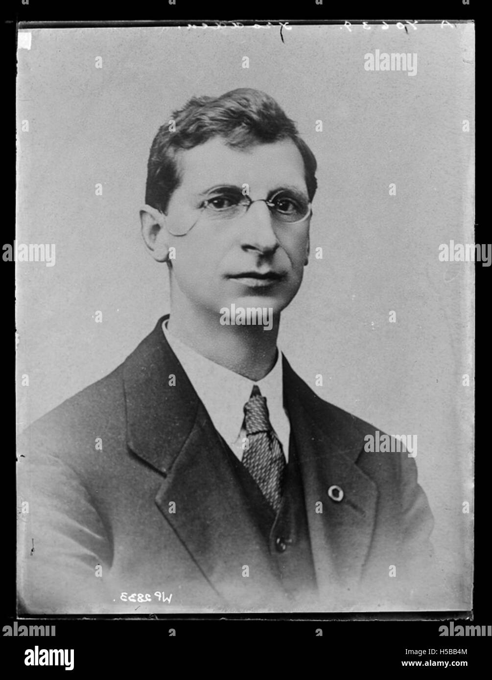 Das Bild ist Eamon de Valera, ein einflussreicher irischer politischer Führer und eine Schlüsselfigur im Kampf um die irische Unabhängigkeit. Während seiner Karriere war er als Taoiseach und Präsident von Irland tätig. Stockfoto