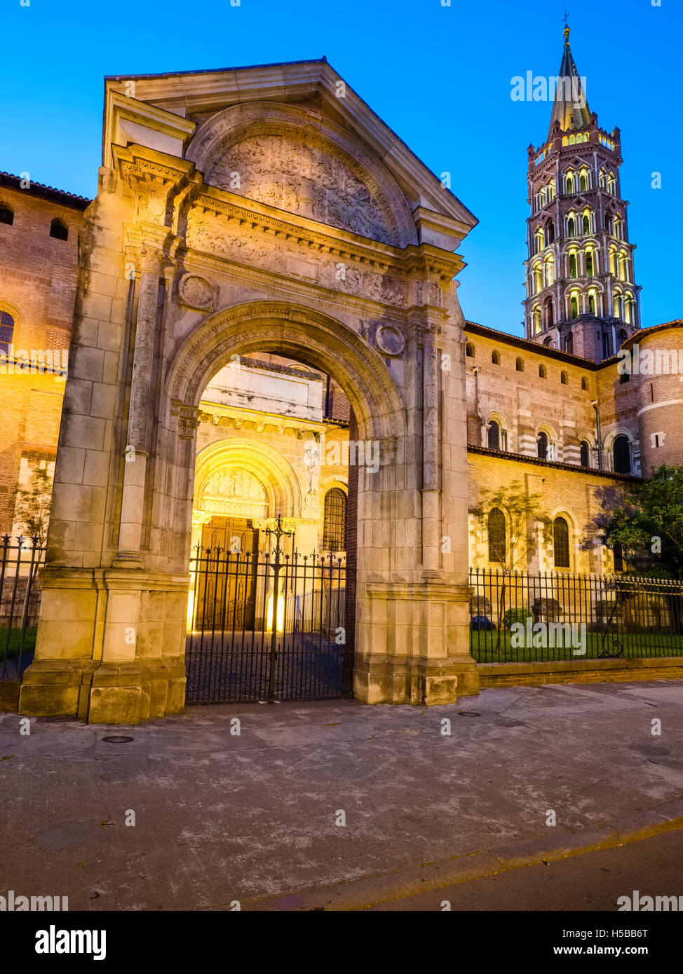 Basilika St. Sernin, Toulouse, Frankreich Stockfoto
