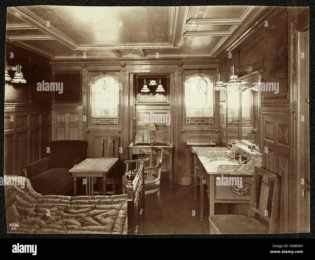 Titanic Interieur Stockfoto