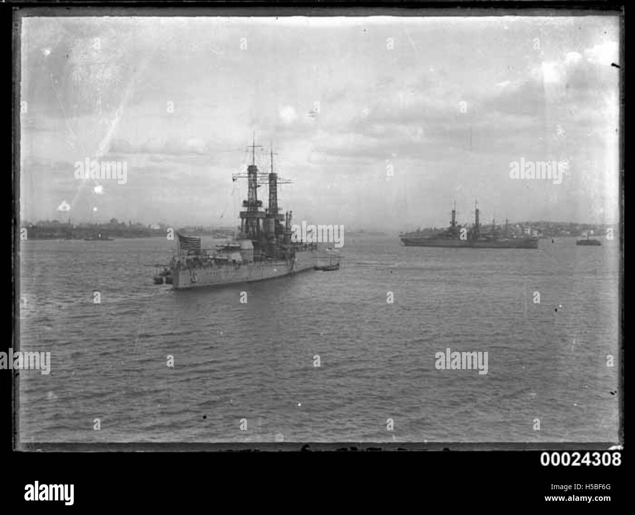 USS IDAHO Frau Macquarie Ausgangspunkt, 1925 Stockfoto