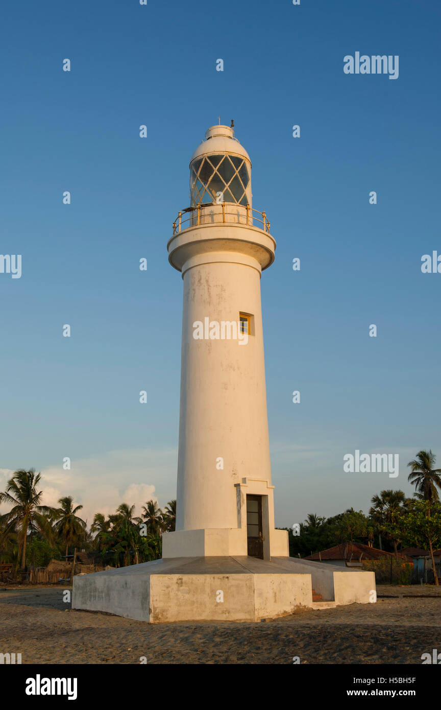 Leuchtturm, Talaimannar, Mannar Island, Sri Lanka Stockfoto