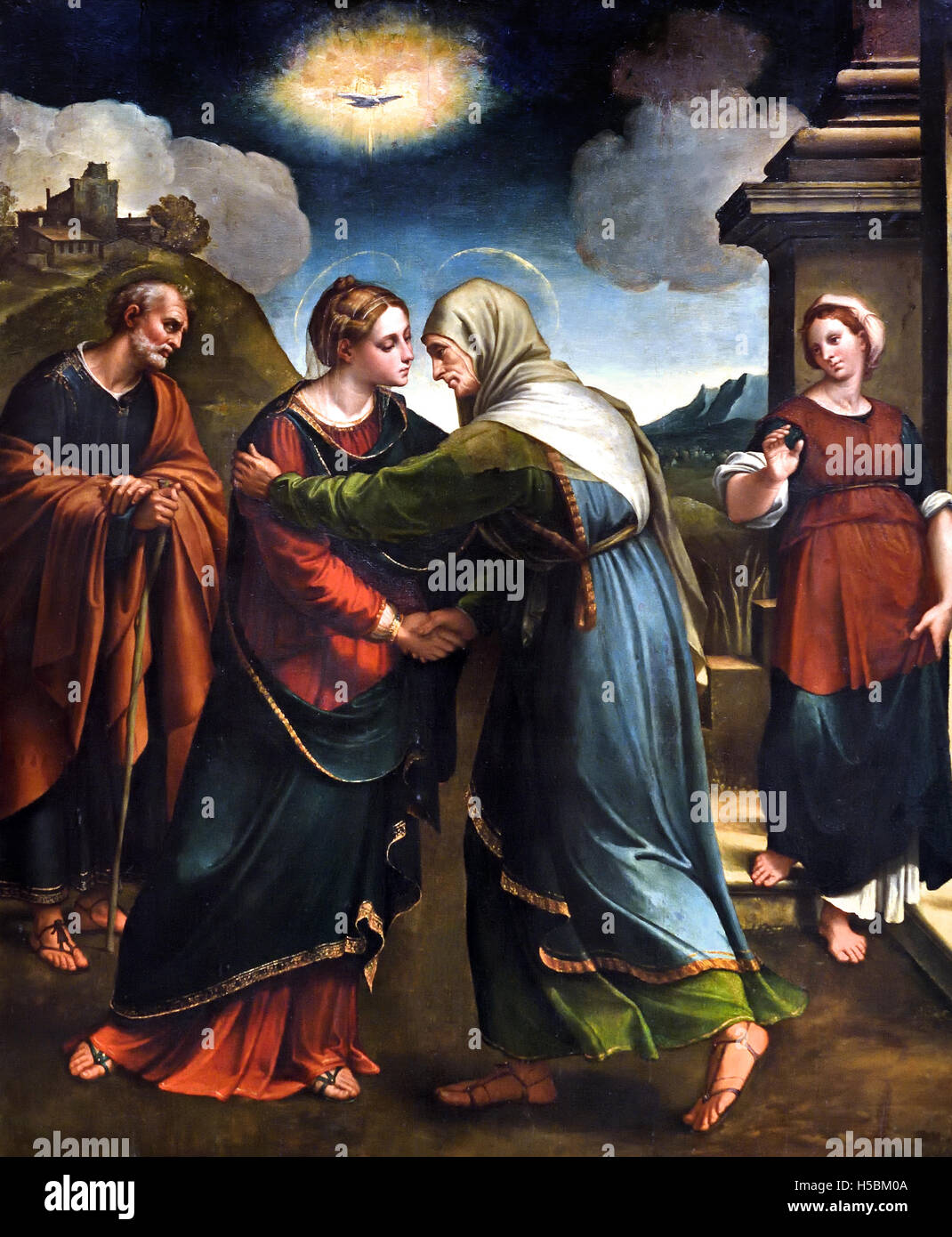 Maria Heimsuchung 1529Bartolomeo Ramenghi (1484 – 1542) il Bagnacavallo oder il Baruffaldi italienischer Maler der Renaissance Emilia Romagna Italien Italienisch Stockfoto