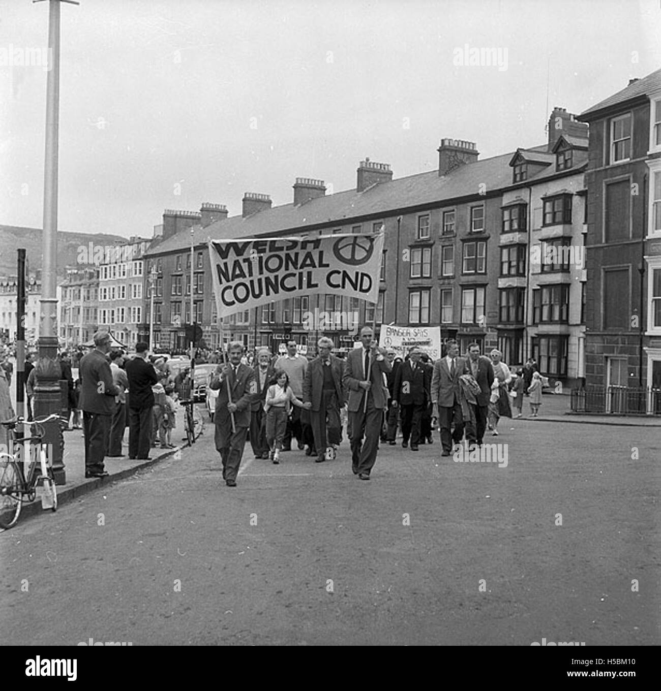 CND Rallye, Aberystwyth Stockfoto