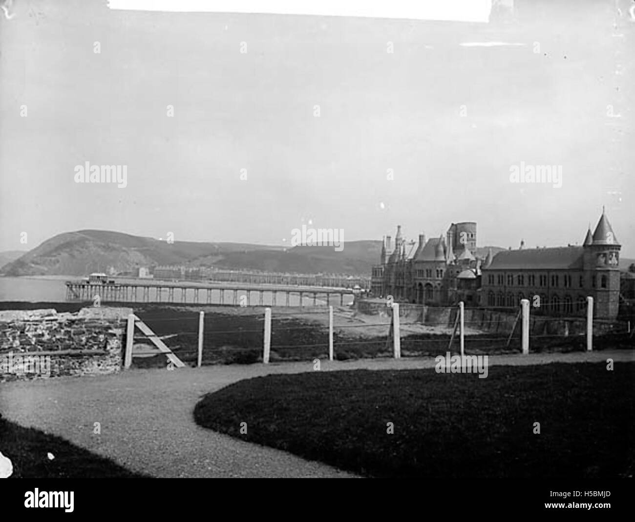 Das College Aberystwyth Stockfoto