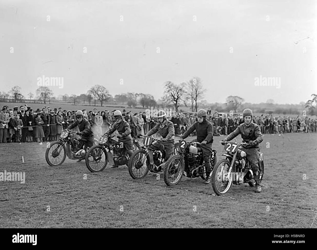 Oswestry und Bezirk Motor Cycle Club grass Track meeting Stockfoto