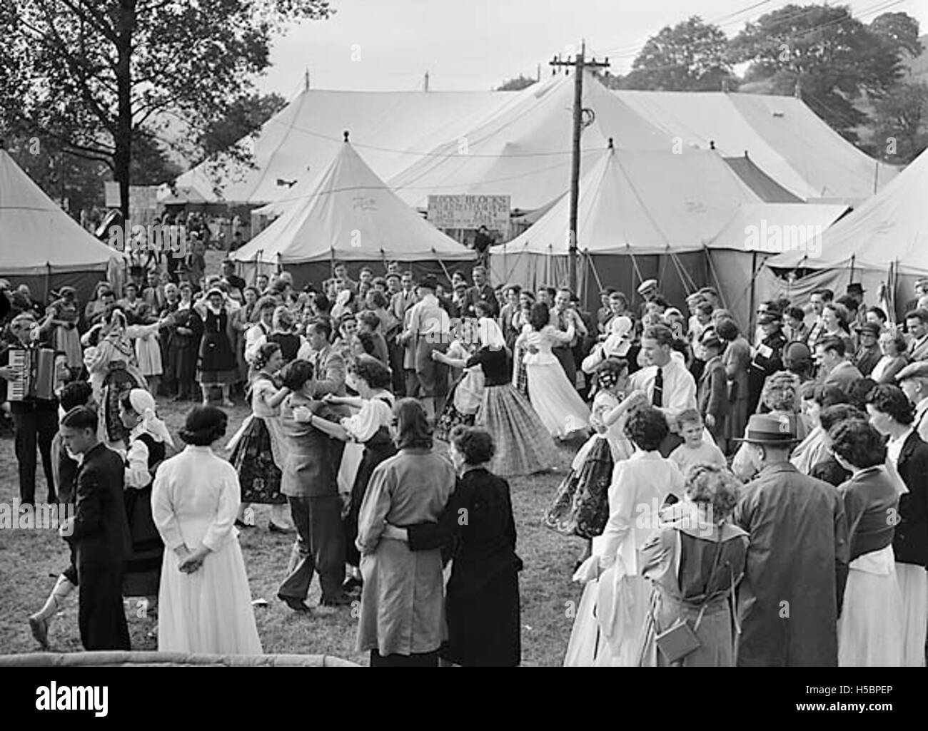 Llangollen internationaler musikalischer Eisteddfod 1950 Stockfoto