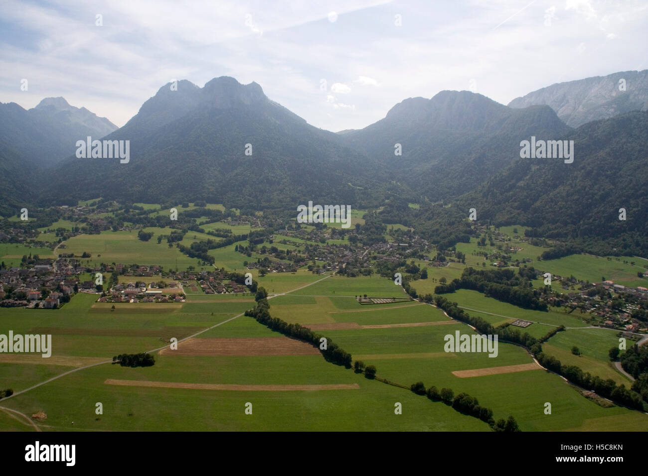 Parapente; Lac d ' Annecy; Annecy; (74); Haute-Savoie; Frankreich Stockfoto
